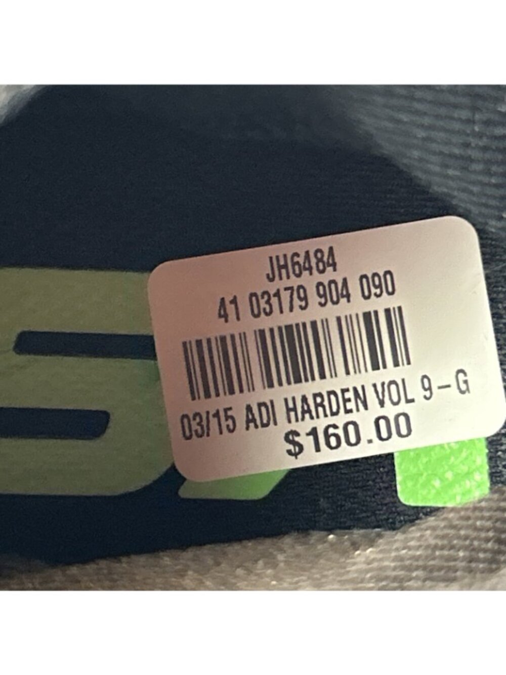 adidas Harden Volume 9 Metamorphosis Green Basketball JH6484 Men Size 9 NEW - Picture 9 of 9